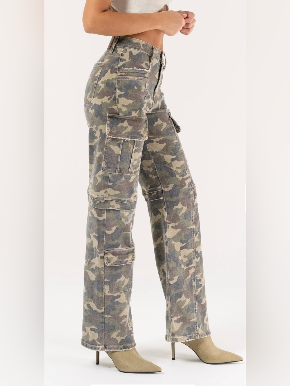 Camouflage Jeans - Olive Camo